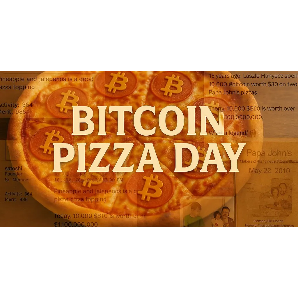 Bitcoin Pizza Day: 15 Years Since 10,000 BTC Bought Two Pizzas And Changed Everything Bitcoin Pizza Day: 15 Years Since 10,000 BTC Bought Two Pizzas And Changed Everything