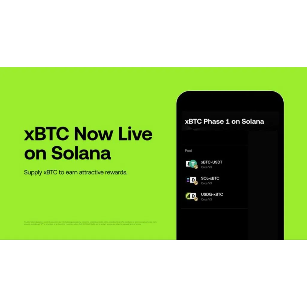 OKX Launches 1:1 Bitcoin-Backed xBTC on Solana With 0K+ Rewards From Kamino Finance and Orca – “The Defiant” OKX Launches 1:1 Bitcoin-Backed xBTC on Solana With 0K+ Rewards From Kamino Finance and Orca – “The Defiant”