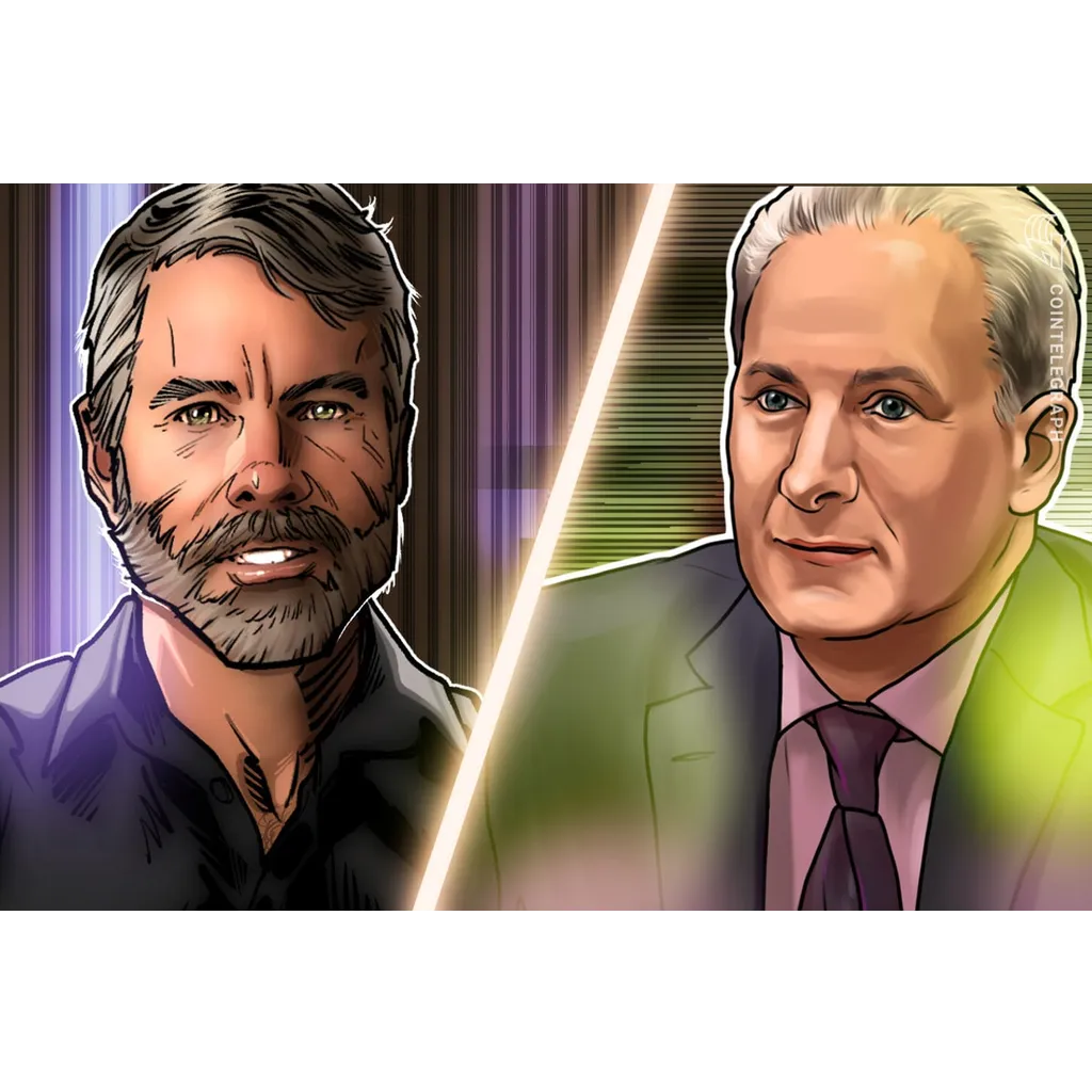 Peter Schiff challenges Michael Saylor to Bitcoin versus gold debate Peter Schiff challenges Michael Saylor to Bitcoin versus gold debate