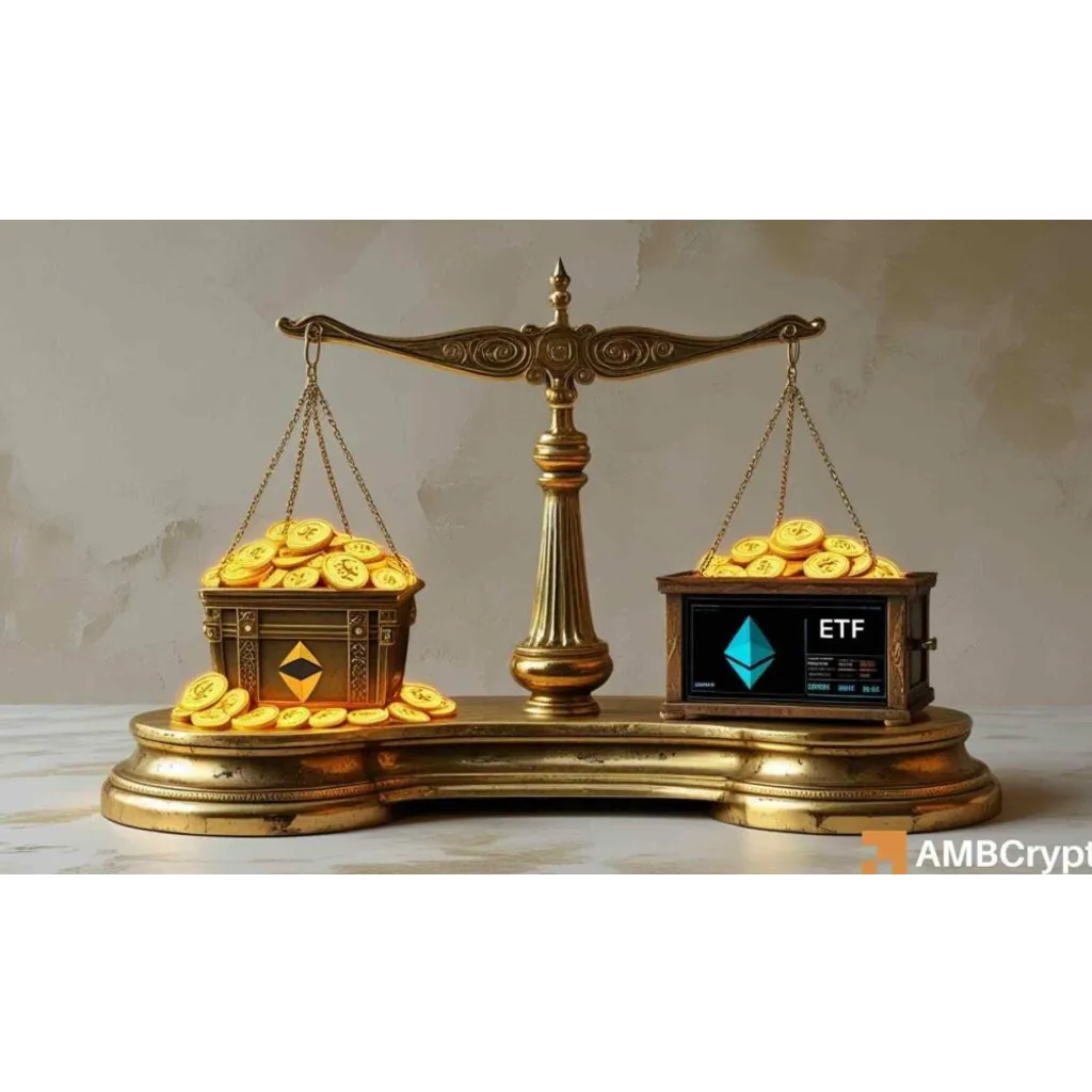 Ethereum treasury firms beat ETH ETFs Ethereum treasury firms beat ETH ETFs