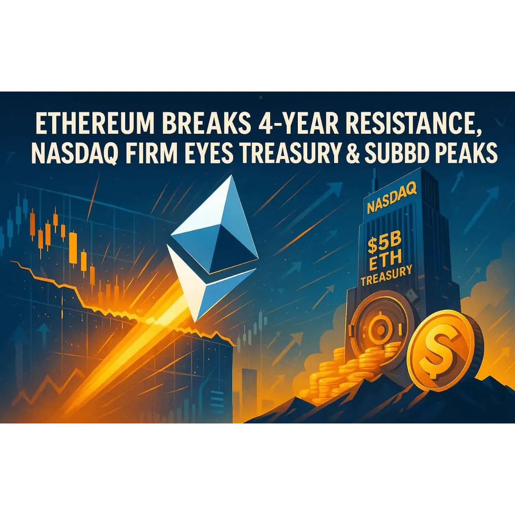 Ethereum breaks 4-year resistance, SUBBD peaks Ethereum breaks 4-year resistance, SUBBD peaks