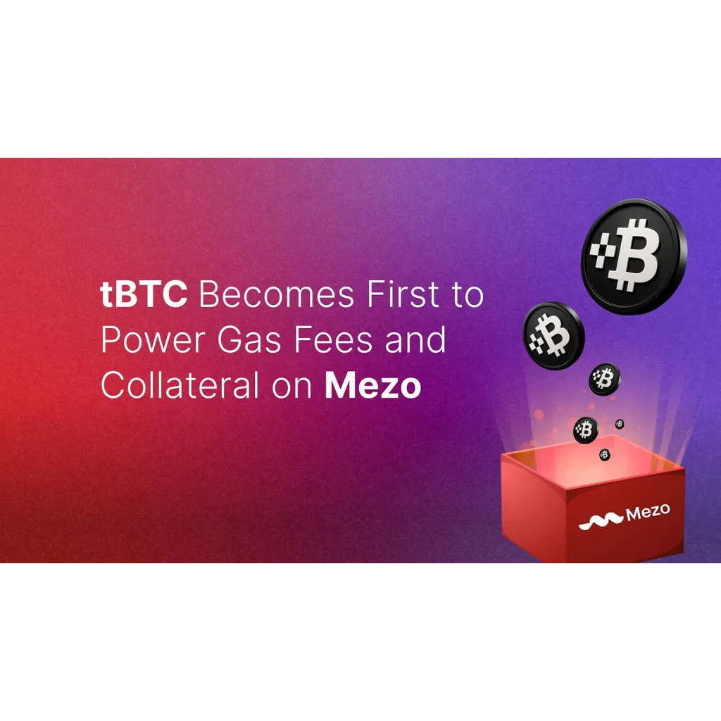 tBTC Becomes First to Power Gas Fees and Collateral on Mezo tBTC Becomes First to Power Gas Fees and Collateral on Mezo