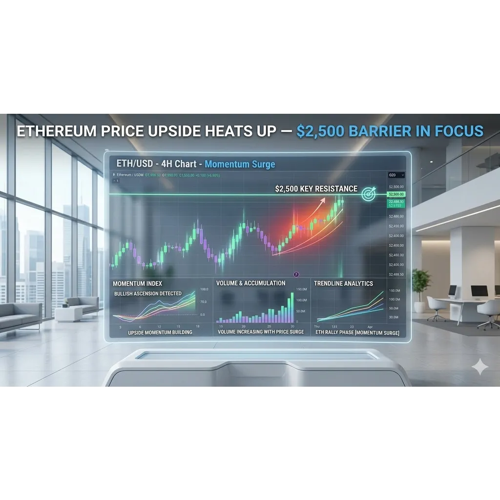 Ethereum Price Upside Heats Up — ,500 Barrier in Focus Ethereum Price Upside Heats Up — ,500 Barrier in Focus