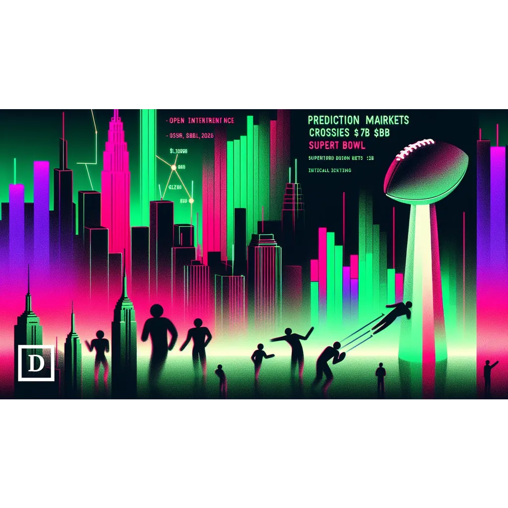 Prediction Market Open Interest Crosses B as Super Bowl Boosts Bets Prediction Market Open Interest Crosses B as Super Bowl Boosts Bets