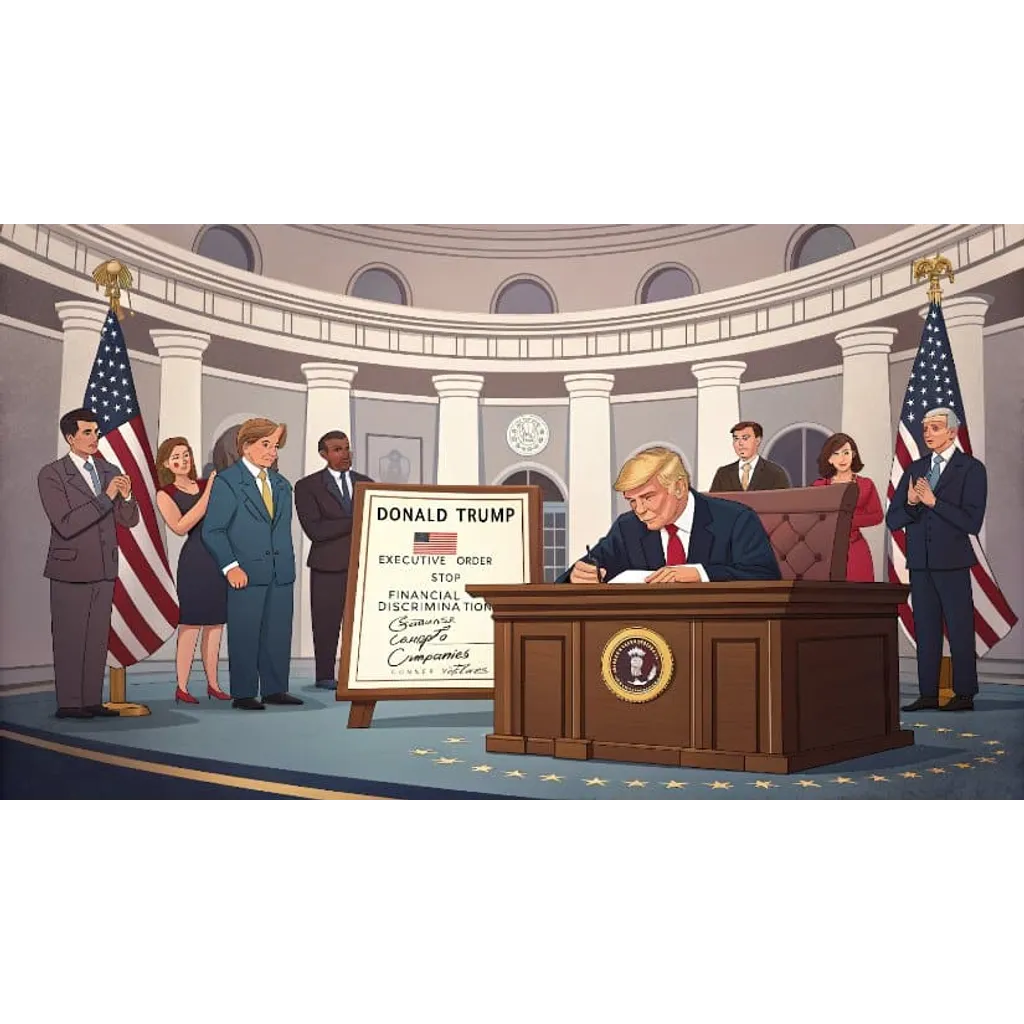 Trump order protects crypto from discrimination Trump order protects crypto from discrimination