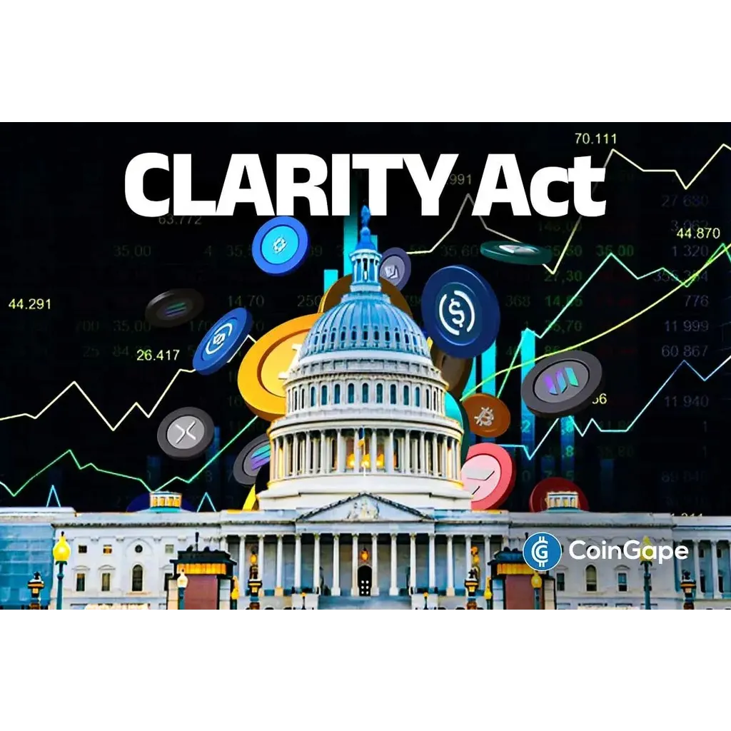 CLARITY Act Odds Slump as Bank Reps Review Stablecoin Yield Compromise Text CLARITY Act Odds Slump as Bank Reps Review Stablecoin Yield Compromise Text