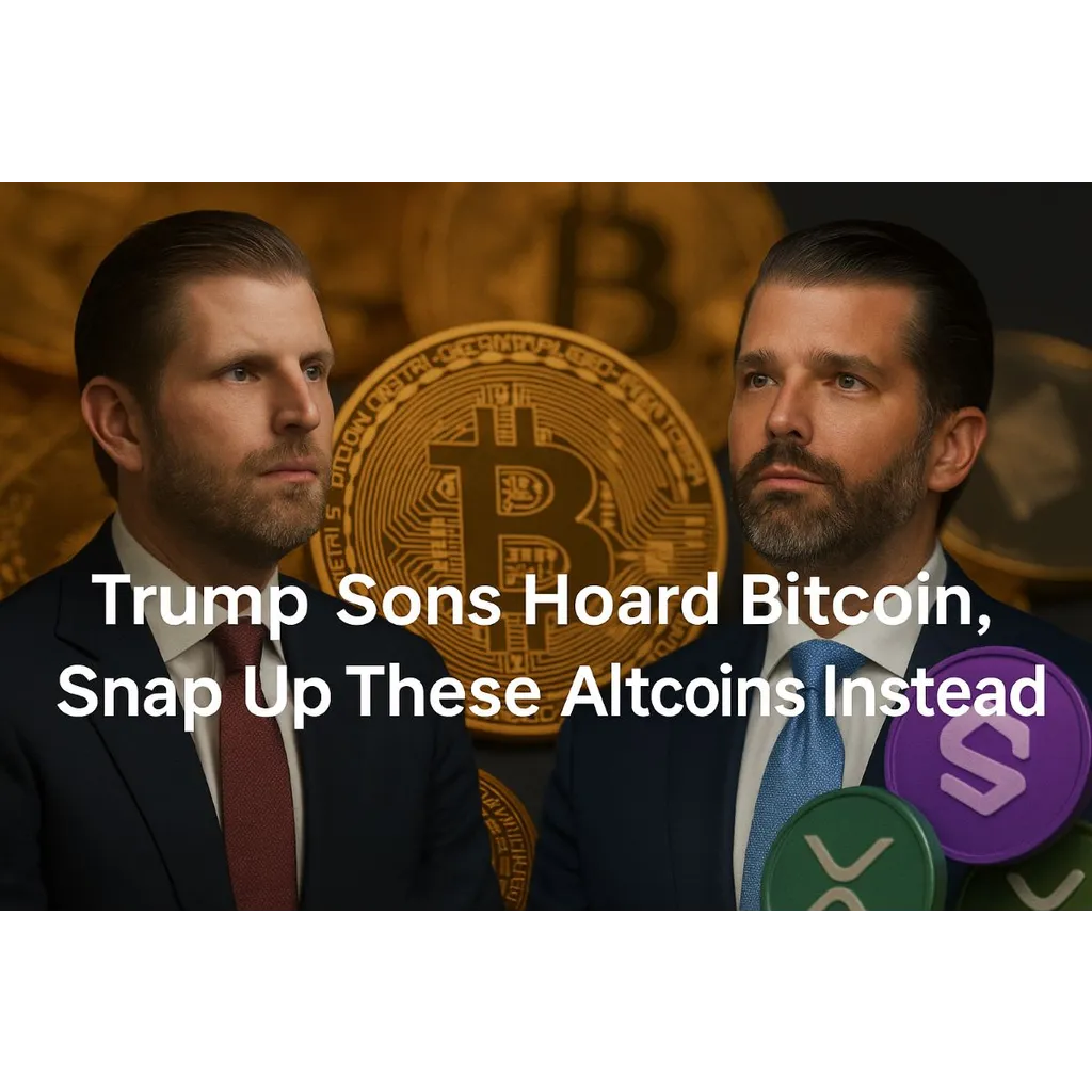As Trump Sons Hoard Bitcoin Snap Up These Altcoins Instead As Trump Sons Hoard Bitcoin Snap Up These Altcoins Instead