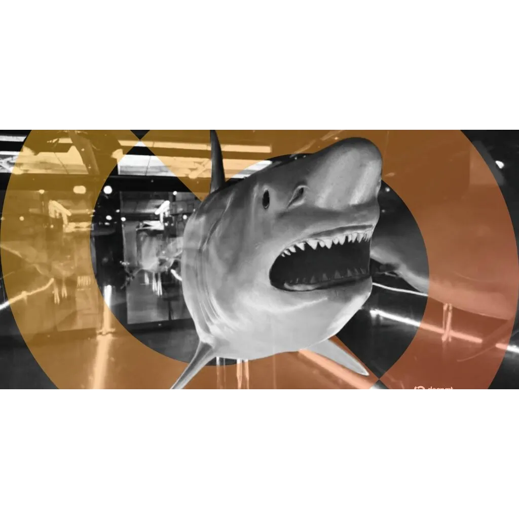 Bitcoiners unveil shark statue tribute to apex predator of money concept Bitcoiners unveil shark statue tribute to apex predator of money concept