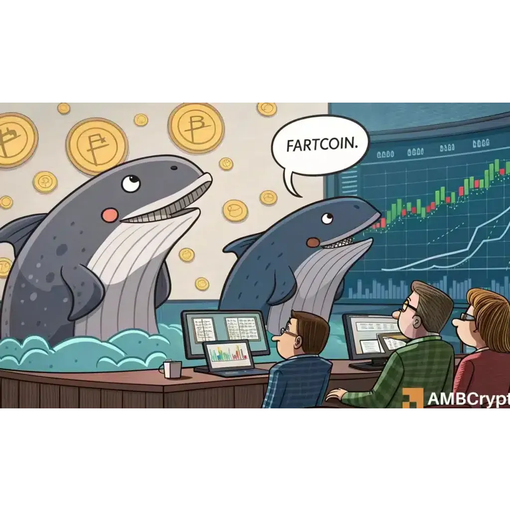 FARTCOIN loses .4 mln to whale exits – Can buyers hold on to the support? FARTCOIN loses .4 mln to whale exits – Can buyers hold on to the support?