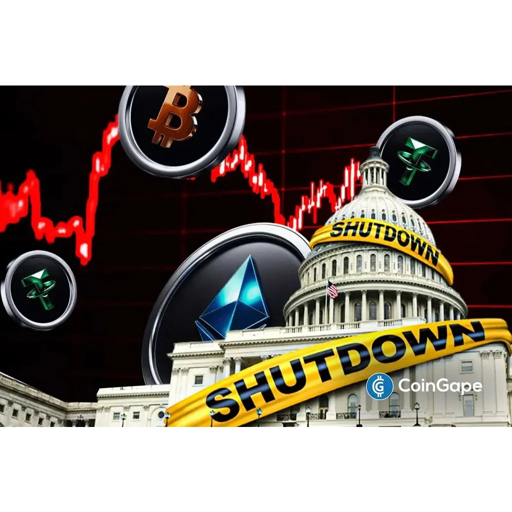 Cryptocurrency market declines as United States government shutdown sets record duration Cryptocurrency market declines as United States government shutdown sets record duration