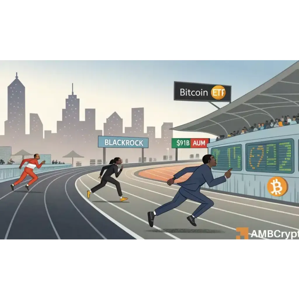 BlackRock Bitcoin ETF hits B AUM amid BTC market decline BlackRock Bitcoin ETF hits B AUM amid BTC market decline