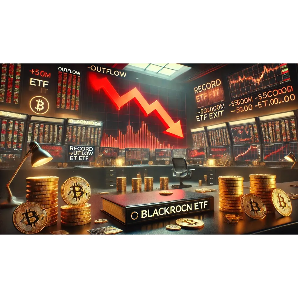 BlackRock Bitcoin ETF sees over 0 million outflow in one day BlackRock Bitcoin ETF sees over 0 million outflow in one day