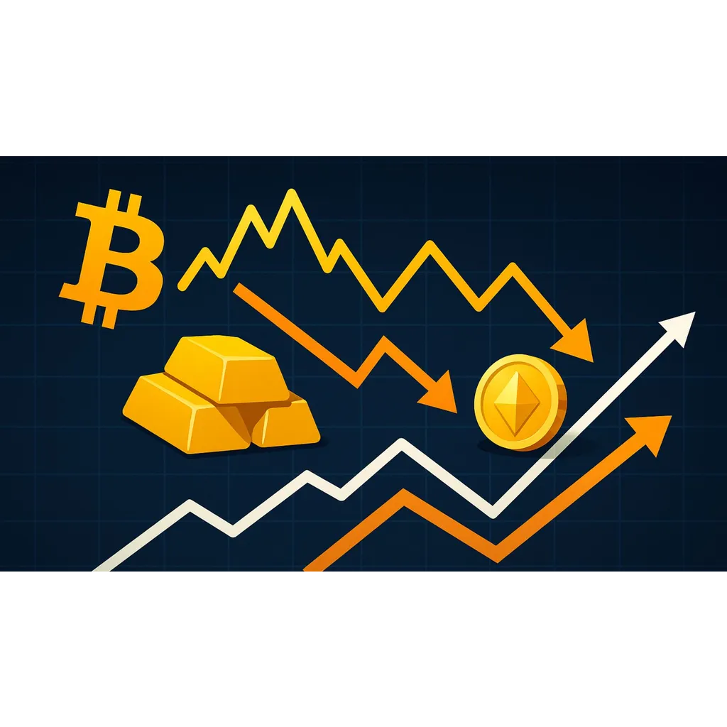 Bitcoin and gold correlation indicates defensive market sentiment and risk-off behavior Bitcoin and gold correlation indicates defensive market sentiment and risk-off behavior