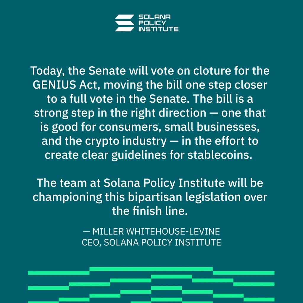 Senate Clears 60-Vote Hurdle to Begin Debate on GENIUS Stablecoin Bill – “The Defiant” Senate Clears 60-Vote Hurdle to Begin Debate on GENIUS Stablecoin Bill – “The Defiant”