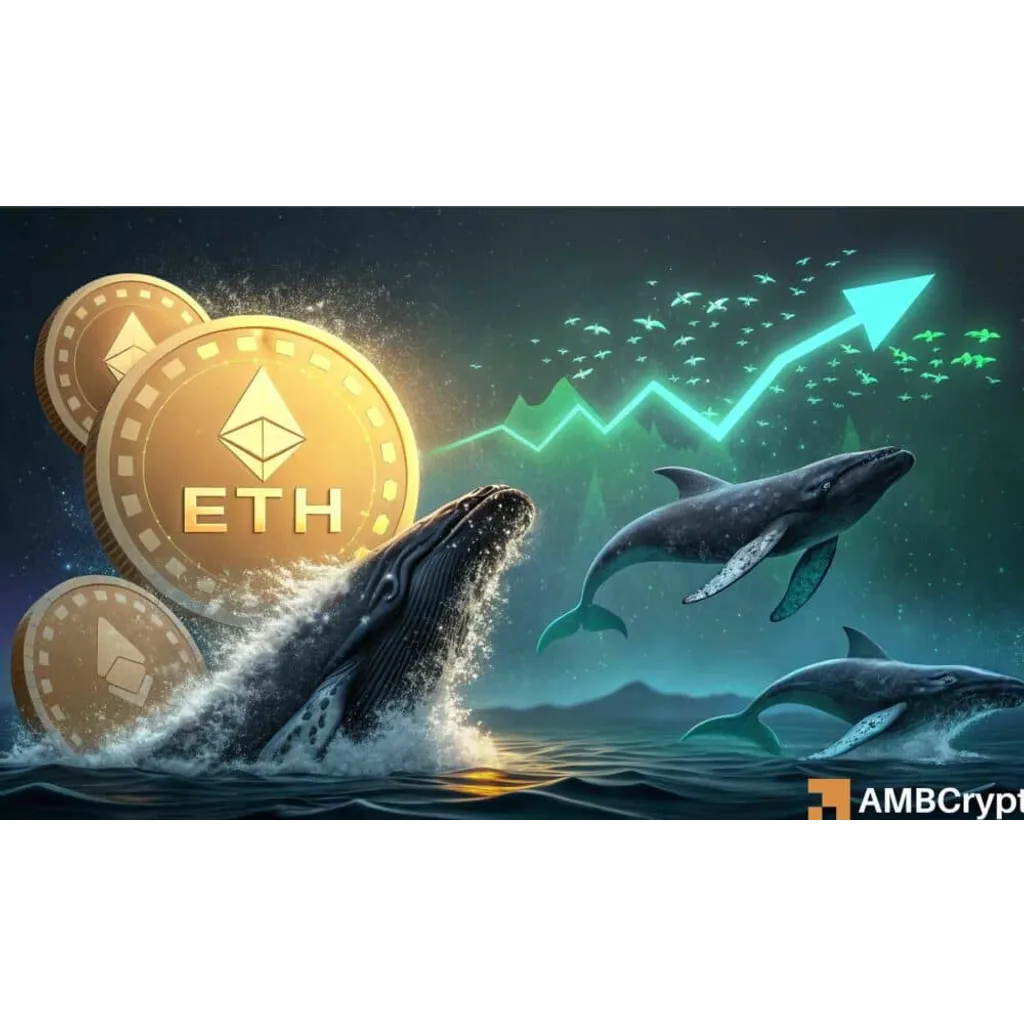 Ethereum whales add 5 million as ETH holdings rise by 2% in seven days Ethereum whales add 5 million as ETH holdings rise by 2% in seven days