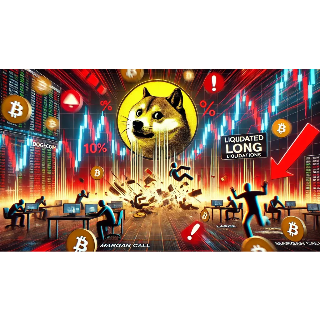 Dogecoin’s price dropped 10%, leading to large long… Dogecoin’s price dropped 10%, leading to large long…