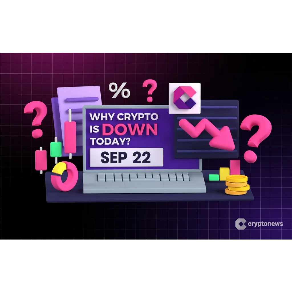 Cryptocurrency markets decline on September 22, 2025 Cryptocurrency markets decline on September 22, 2025