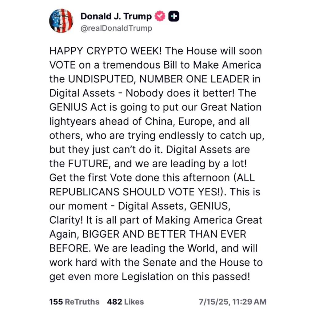 Digital Assets are the Future: US President Donald Trump Digital Assets are the Future: US President Donald Trump