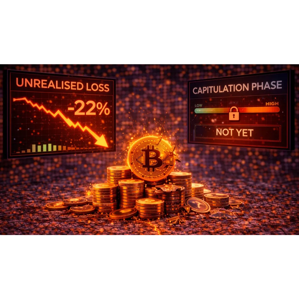 Bitcoin Unrealized Losses Reach 22% – Still No Capitulation Phase Bitcoin Unrealized Losses Reach 22% – Still No Capitulation Phase