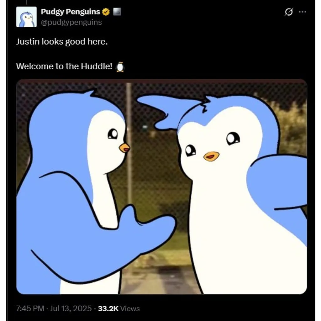 Pudgy Penguins crypto: How Justin Sun’s viral post sparked PENGU’s 90% rally Pudgy Penguins crypto: How Justin Sun’s viral post sparked PENGU’s 90% rally