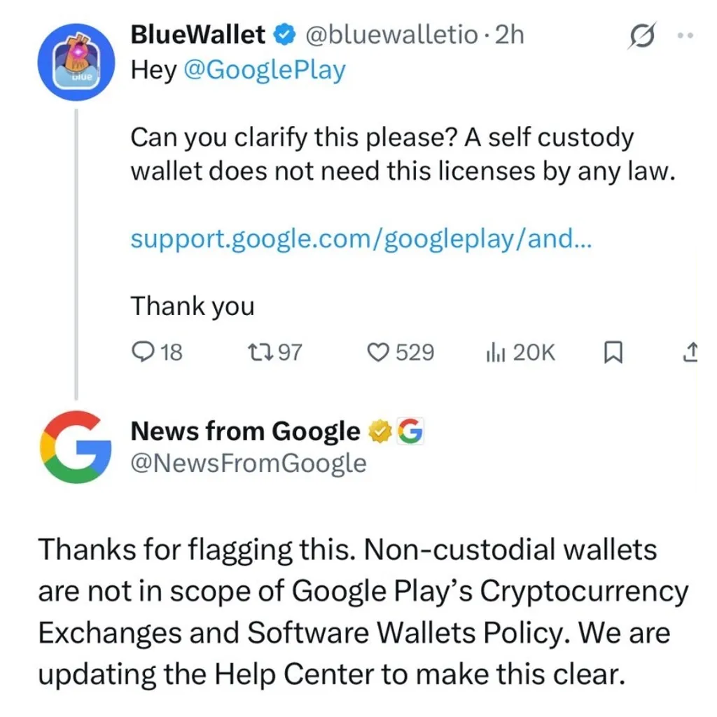 Google allows non-custodial crypto wallets including MetaMask on Play Store in 2023 Google allows non-custodial crypto wallets including MetaMask on Play Store in 2023