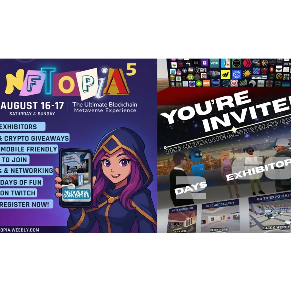 NFTOPIA 5 Web3 Expo: 16-17 August 2025 NFTOPIA 5 Web3 Expo: 16-17 August 2025