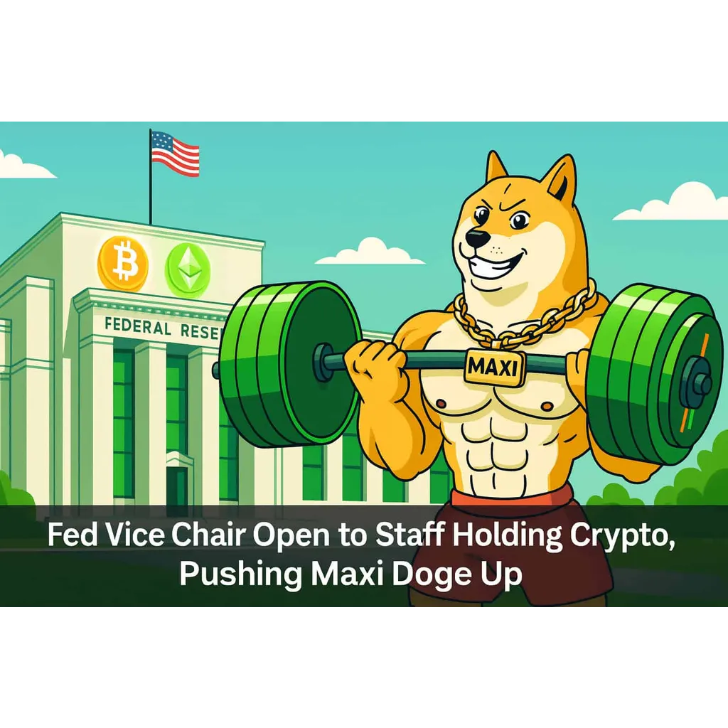 Fed Vice Chair Barr permits staff crypto holdings, pushing Maxi Doge up 15% in June 2023. Fed Vice Chair Barr permits staff crypto holdings, pushing Maxi Doge up 15% in June 2023.