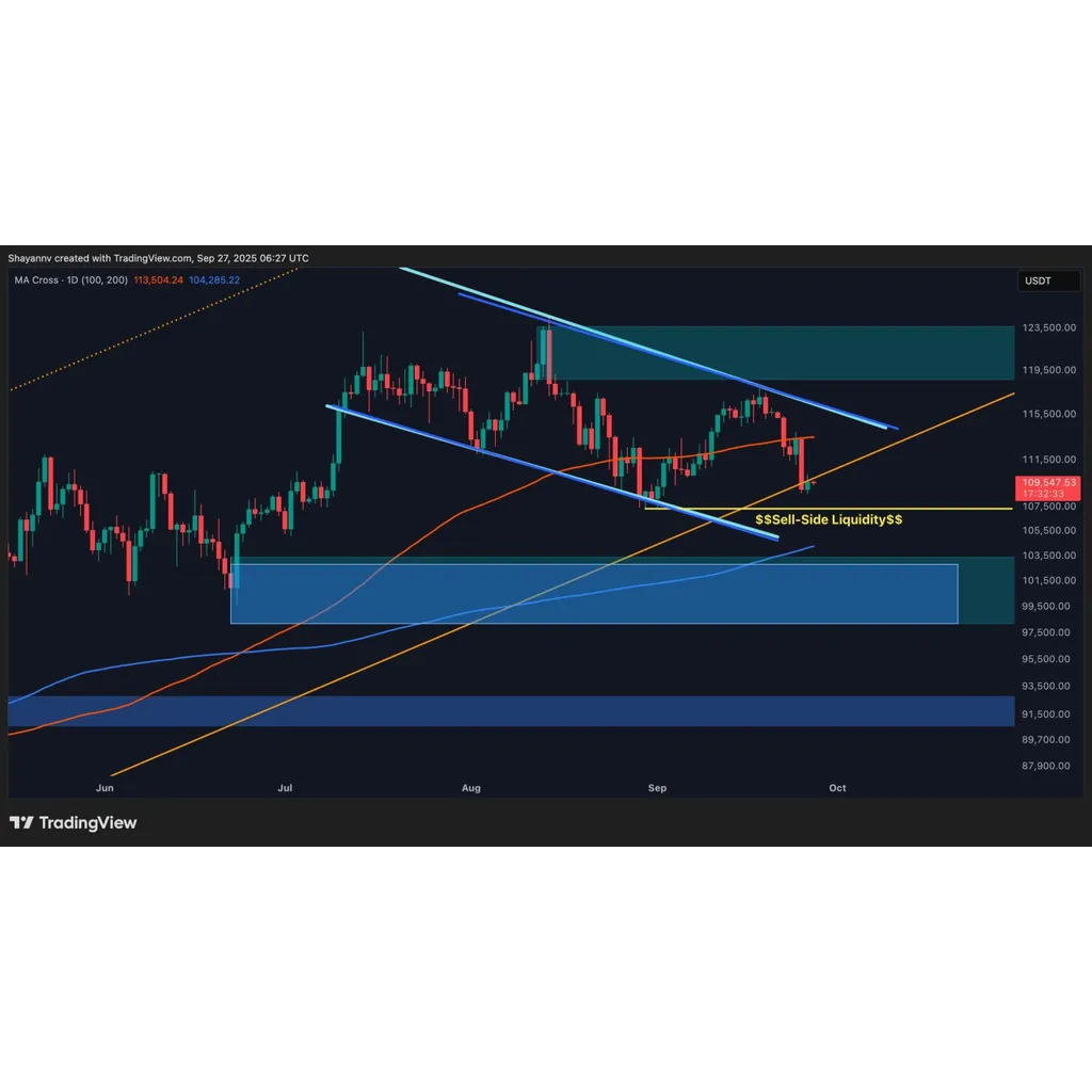 Bitcoin falls below crucial support levels according to market analysis Bitcoin falls below crucial support levels according to market analysis