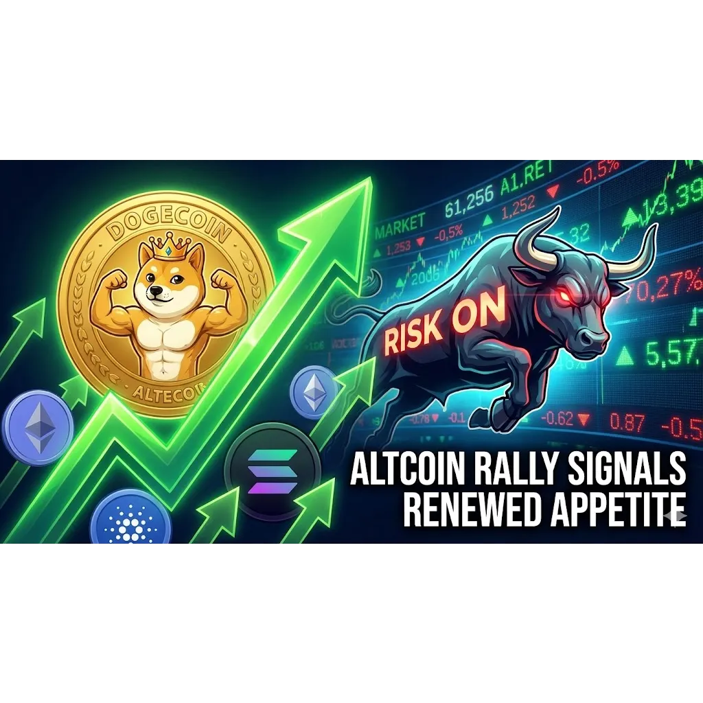 Dogecoin (DOGE) Strengthens as Altcoin Rally Signals Renewed Risk Appetite Dogecoin (DOGE) Strengthens as Altcoin Rally Signals Renewed Risk Appetite