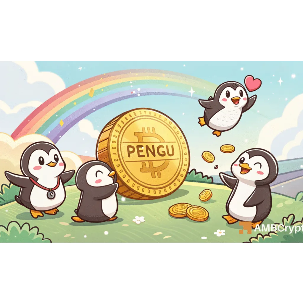 PENGU price drops 15% but shows 30% rebound potential in July 2024 PENGU price drops 15% but shows 30% rebound potential in July 2024