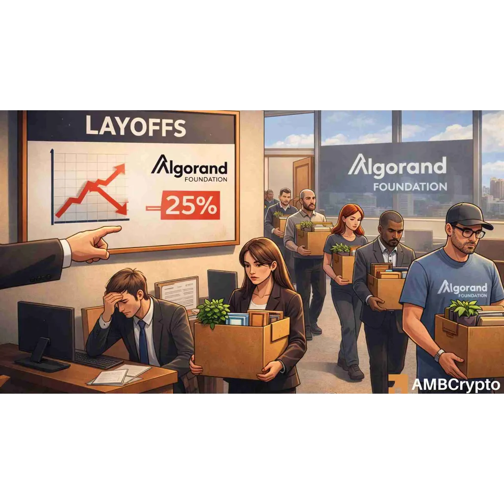 Algorand Foundation cuts 25% of workforce, citing macro and market pressures Algorand Foundation cuts 25% of workforce, citing macro and market pressures