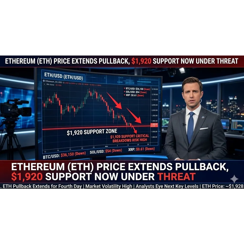 Ethereum Price Extends Pullback, ,920 Support Now Under Threat Ethereum Price Extends Pullback, ,920 Support Now Under Threat