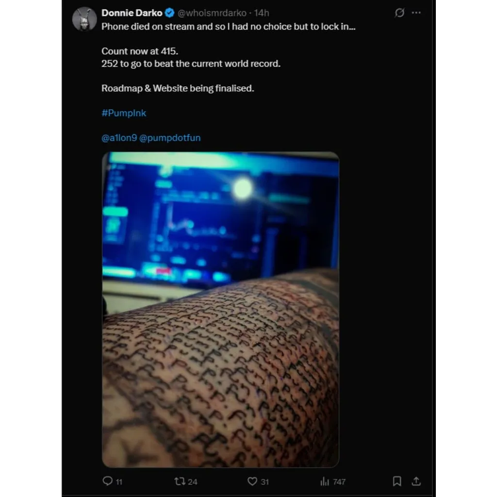 World Record Pump.fun Tattoos as Altcoin Season Looms: Best Crypto to Buy? World Record Pump.fun Tattoos as Altcoin Season Looms: Best Crypto to Buy?