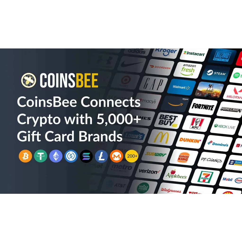 CoinsBee Surpasses 5,000 Gift Card Brands, Becoming the Largest Crypto Gift Card Platform Worldwide CoinsBee Surpasses 5,000 Gift Card Brands, Becoming the Largest Crypto Gift Card Platform Worldwide