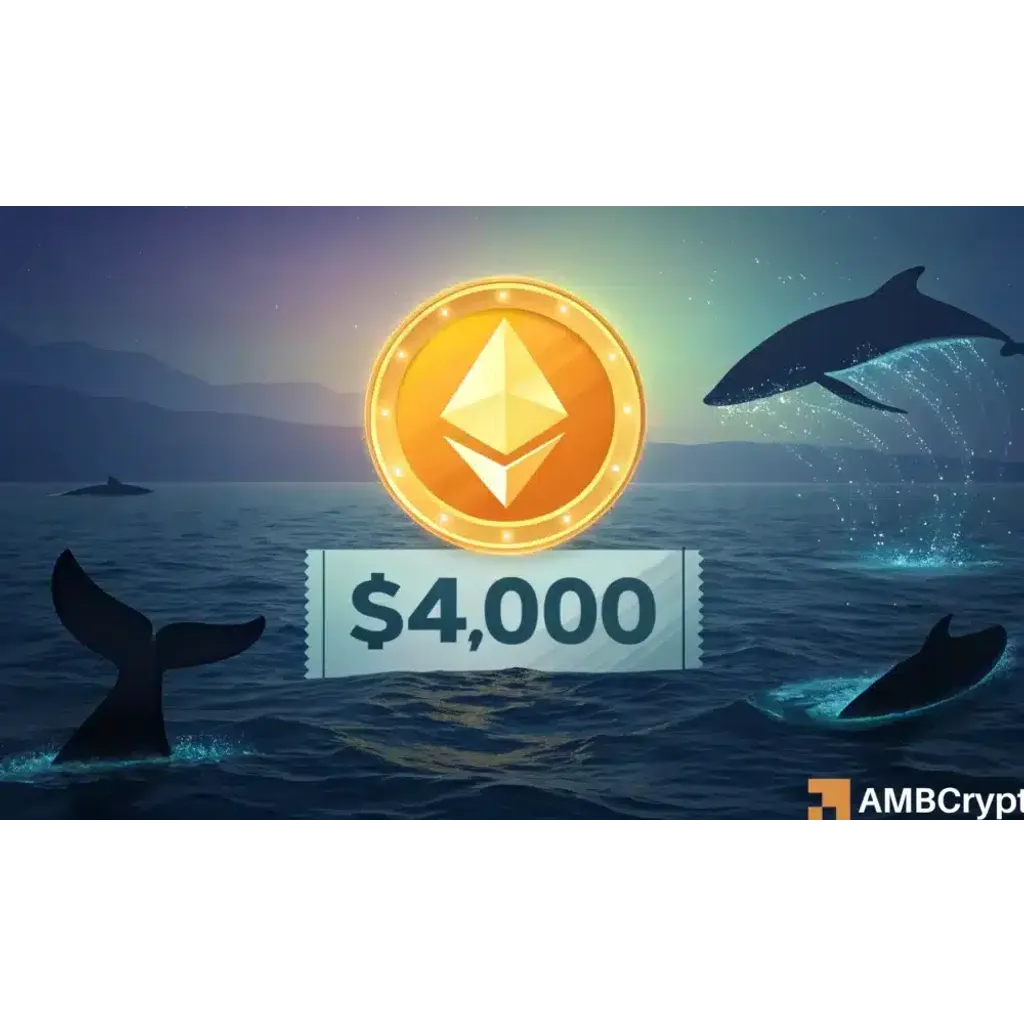 Ethereum breaks K amid whale moves Ethereum breaks K amid whale moves