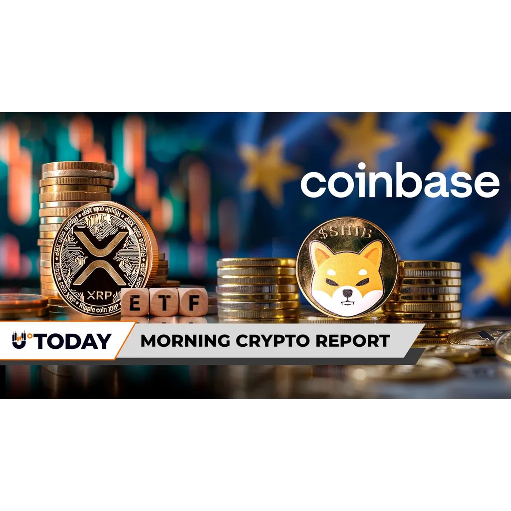 XRP Suffers .3 Million Blow From ETFs, Is Shiba Inu (SHIB) Now Available in Europe by Coinbase? Dogecoin (DOGE) Hints at 37% Breakout Chance: Morning Crypto Report XRP Suffers .3 Million Blow From ETFs, Is Shiba Inu (SHIB) Now Available in Europe by Coinbase? Dogecoin (DOGE) Hints at 37% Breakout Chance: Morning Crypto Report