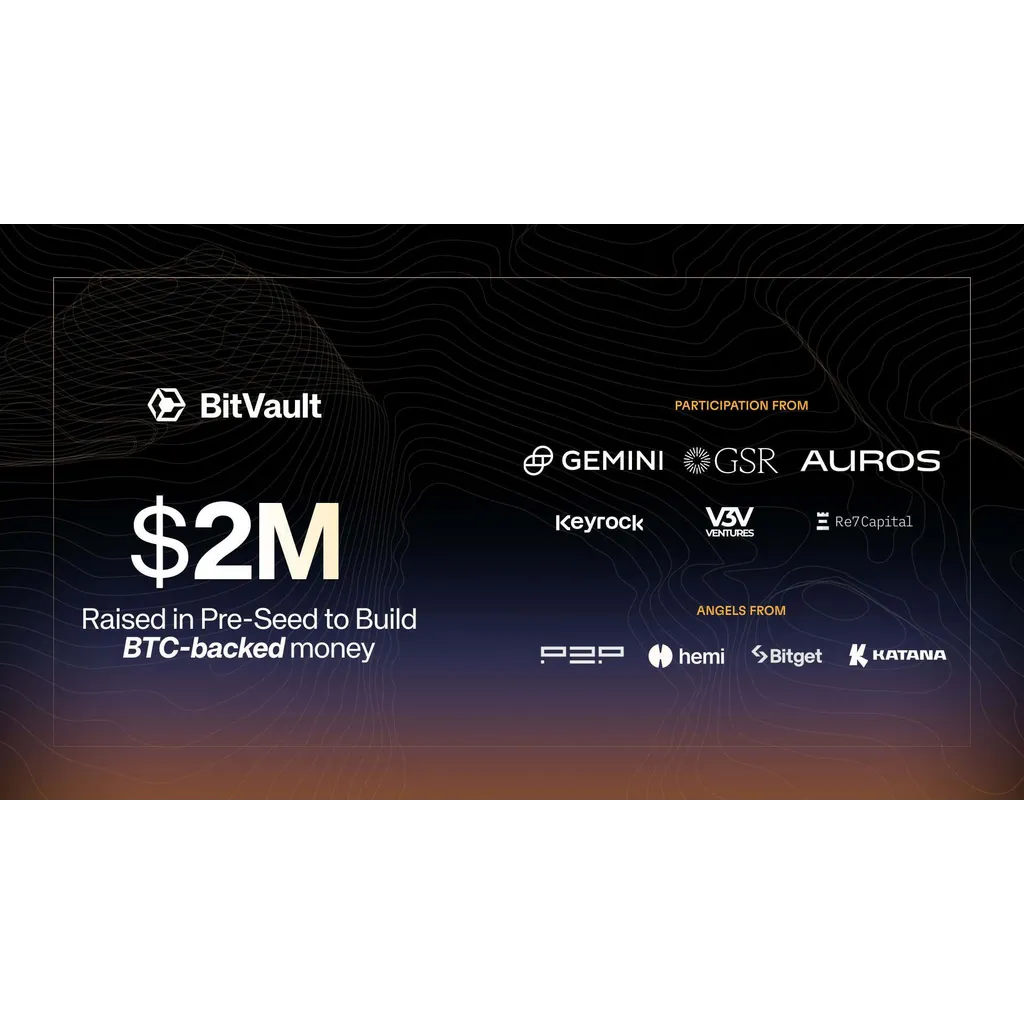 BitVault Raises M from GSR, Gemini, and Auros to Launch BTC-Backed Money BitVault Raises M from GSR, Gemini, and Auros to Launch BTC-Backed Money