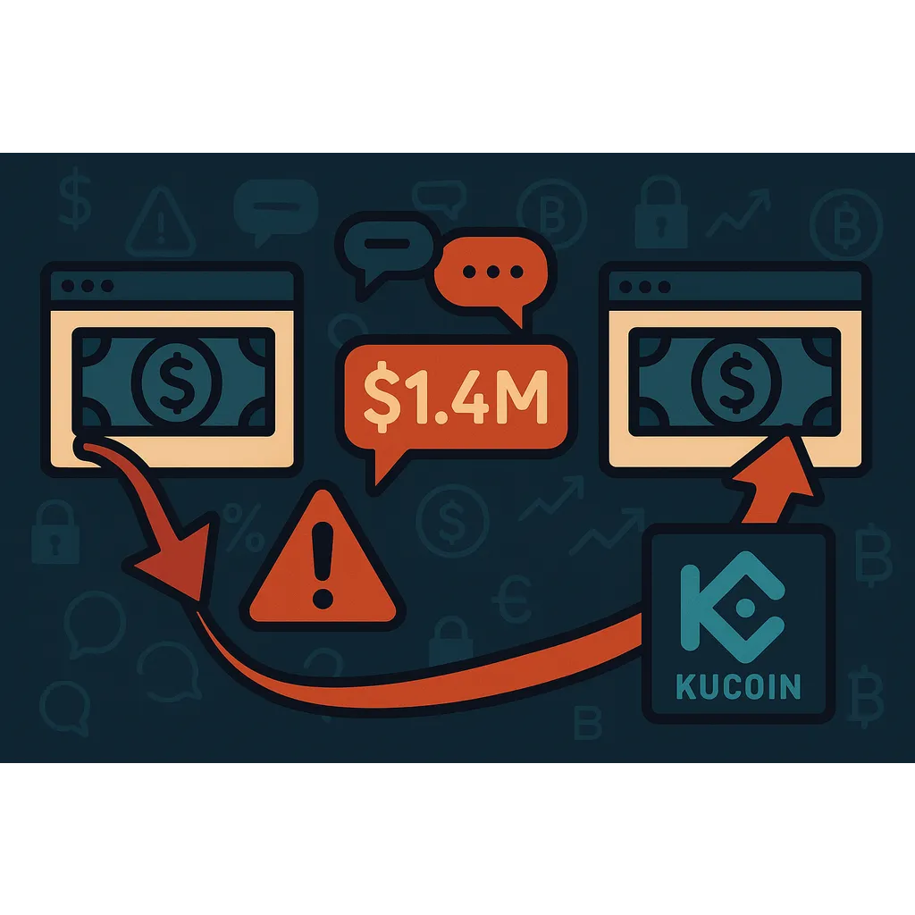 Crypto trader loses .4 million in OTC scam with KuCoin deposit speculation Crypto trader loses .4 million in OTC scam with KuCoin deposit speculation