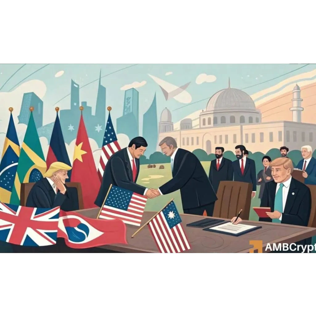 U.S. trade deals and crypto prices U.S. trade deals and crypto prices