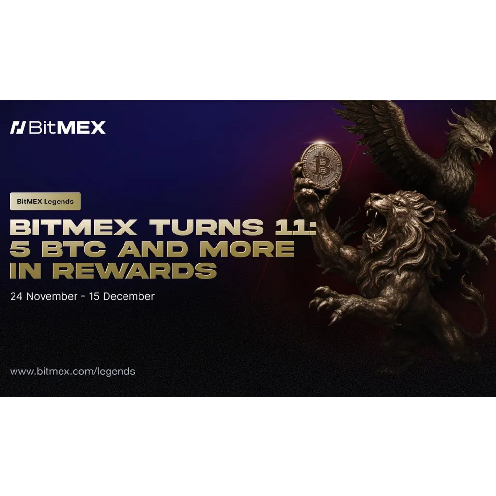 BitMEX launches Legends campaign with 5 BTC prize pool for 11-year anniversary BitMEX launches Legends campaign with 5 BTC prize pool for 11-year anniversary