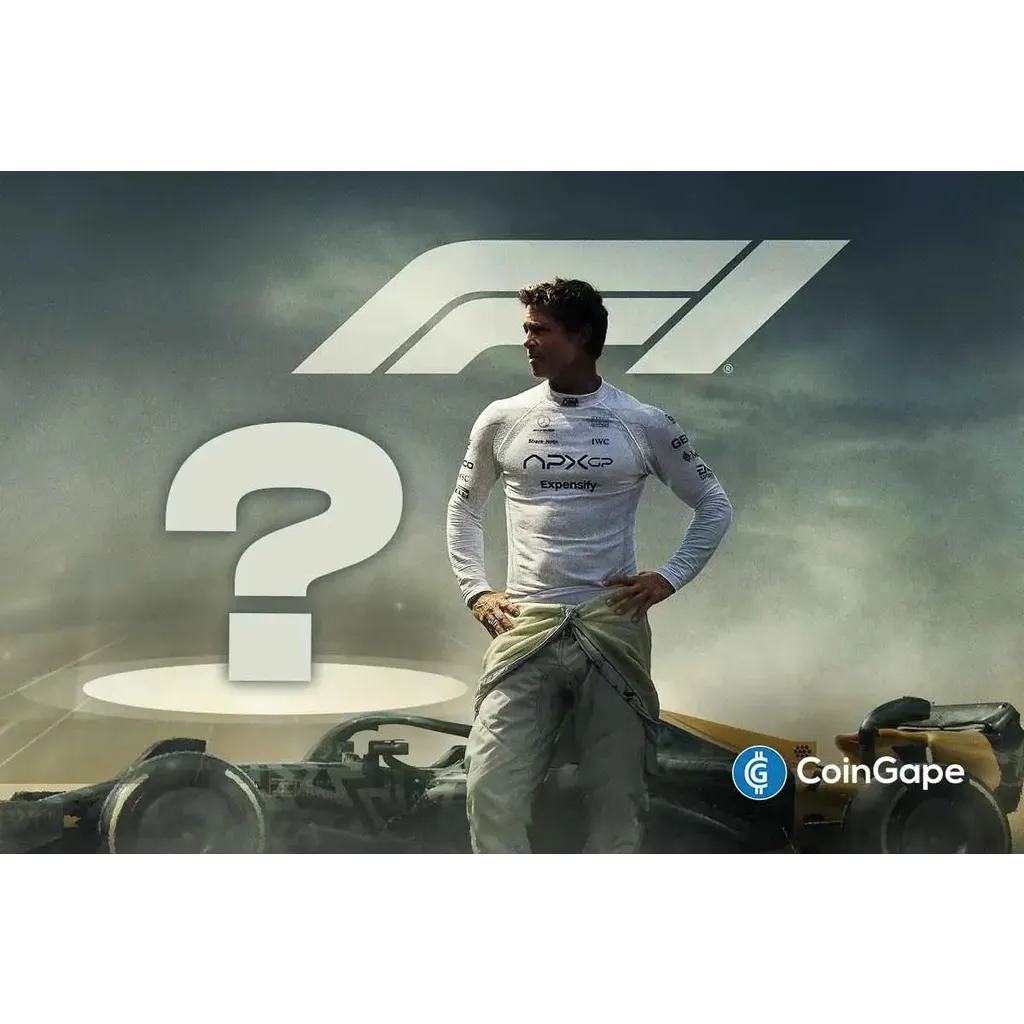 Brad Pitt’s New F1 Movie Features This Token In a Hidden Cameo | CoinGape Brad Pitt’s New F1 Movie Features This Token In a Hidden Cameo | CoinGape