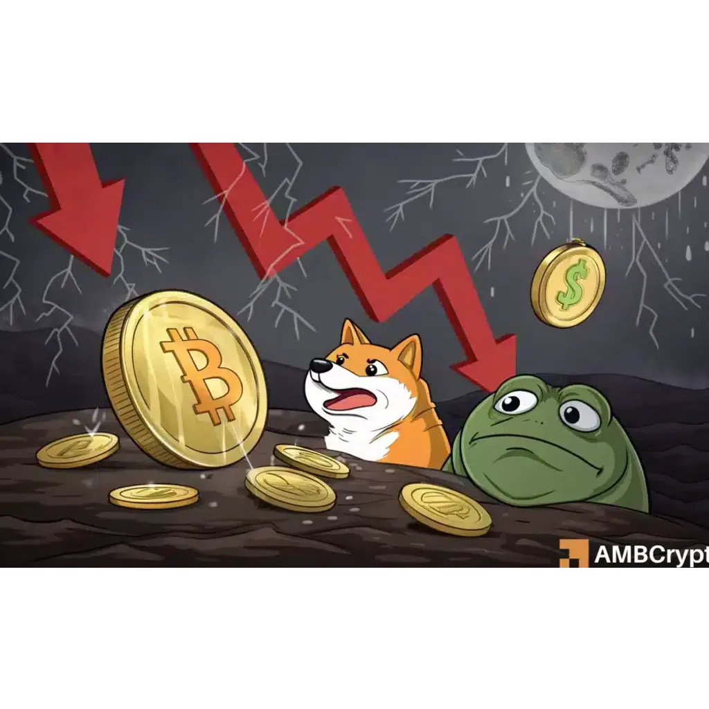 Crypto down: DOGE, SHIB, PEPE plunge, Bitcoin calm Crypto down: DOGE, SHIB, PEPE plunge, Bitcoin calm