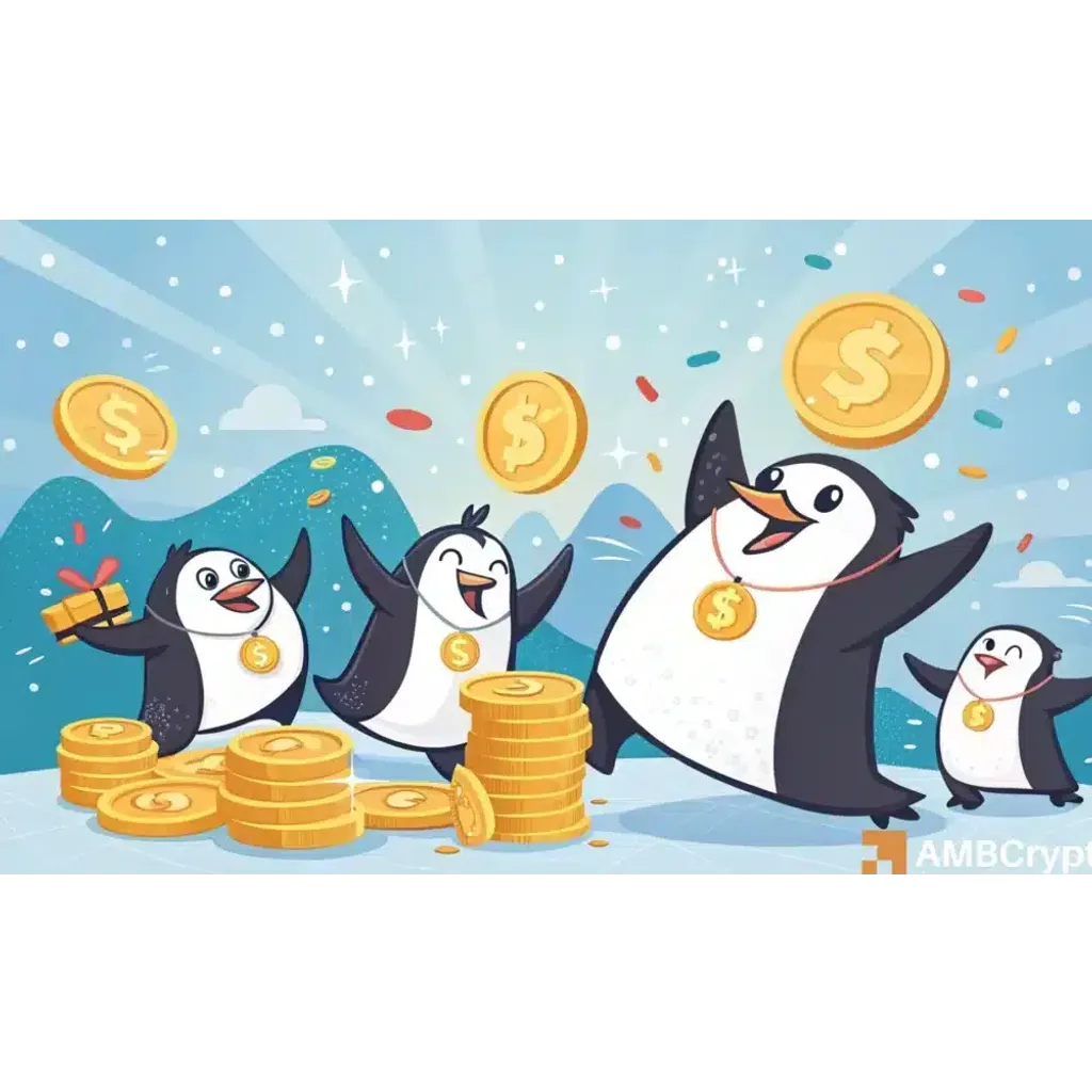 PENGU memecoin rebounds 14%, but traders, is there a catch? PENGU memecoin rebounds 14%, but traders, is there a catch?
