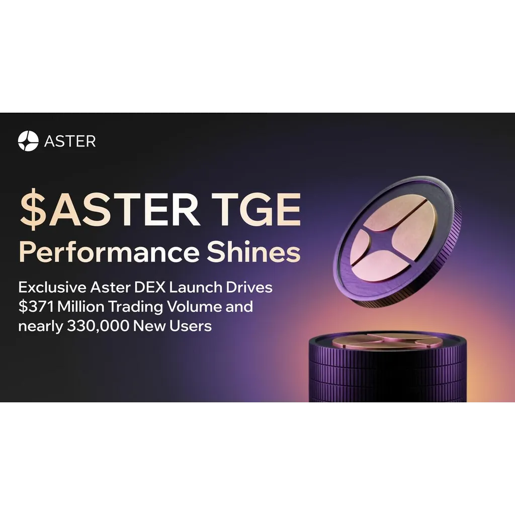 Aster DEX launch drives 371 million trading volume and 330000 new users Aster DEX launch drives 371 million trading volume and 330000 new users