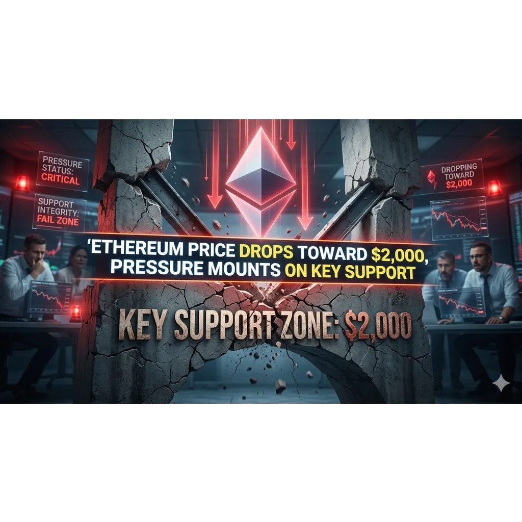 Ethereum Price Drops Toward ,000, Pressure Mounts on Key Support Ethereum Price Drops Toward ,000, Pressure Mounts on Key Support