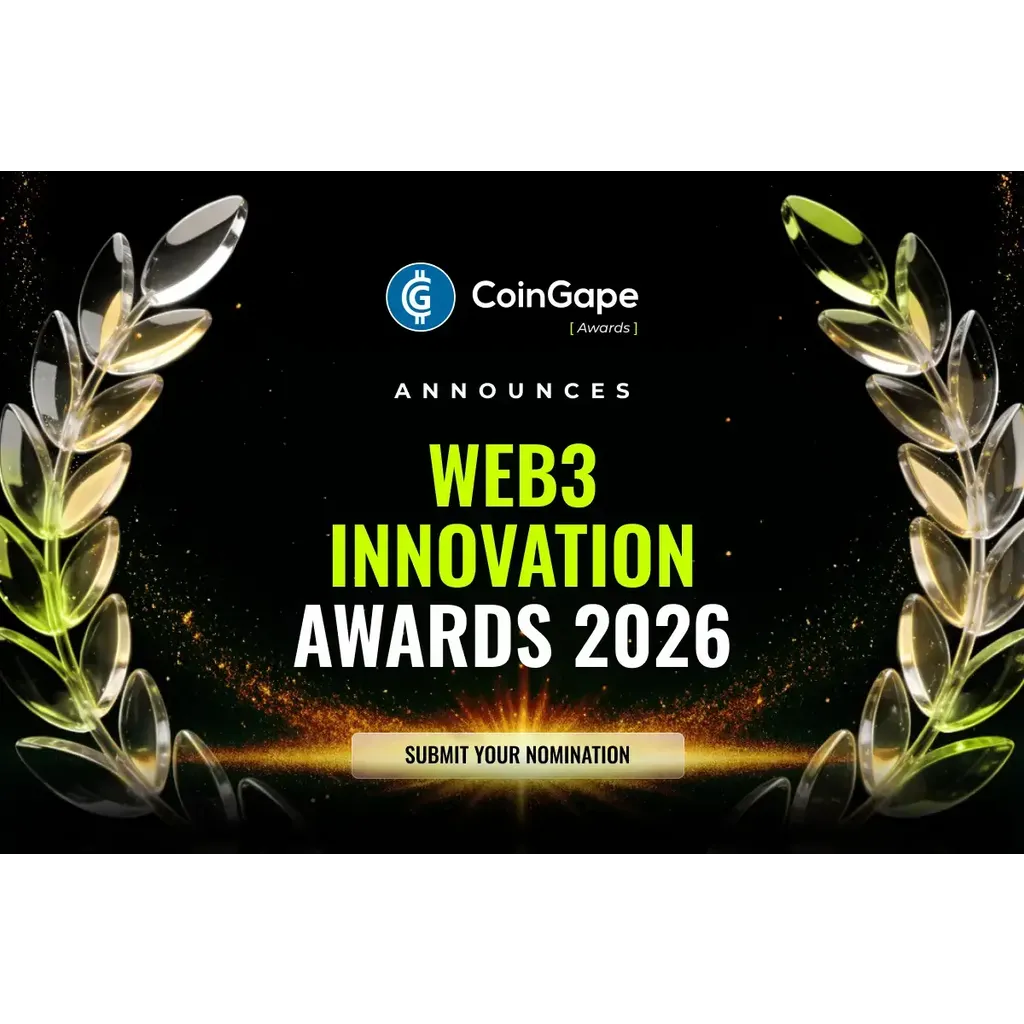 CoinGape Announces Web3 Innovation Awards 2026, Nominations Open CoinGape Announces Web3 Innovation Awards 2026, Nominations Open