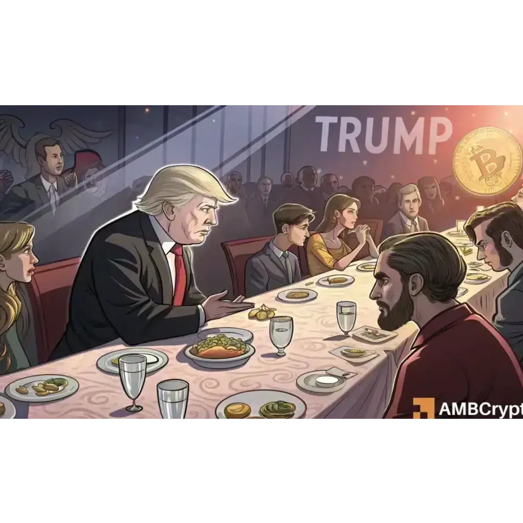 200 TRUMP crypto investors shell out 4 mln for a gala dinner, but concerns arise 200 TRUMP crypto investors shell out 4 mln for a gala dinner, but concerns arise
