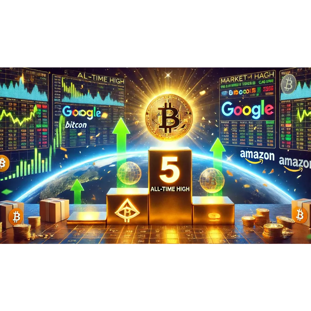 Bitcoin All-Time High Propels It Past Amazon, Google To 5th Place Among Global Assets Bitcoin All-Time High Propels It Past Amazon, Google To 5th Place Among Global Assets