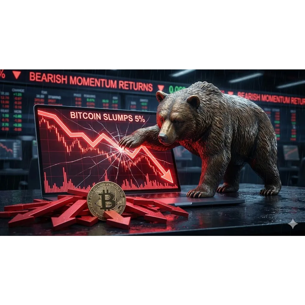 Bitcoin Price Slumps 5%, Bearish Momentum Returns With Force Bitcoin Price Slumps 5%, Bearish Momentum Returns With Force