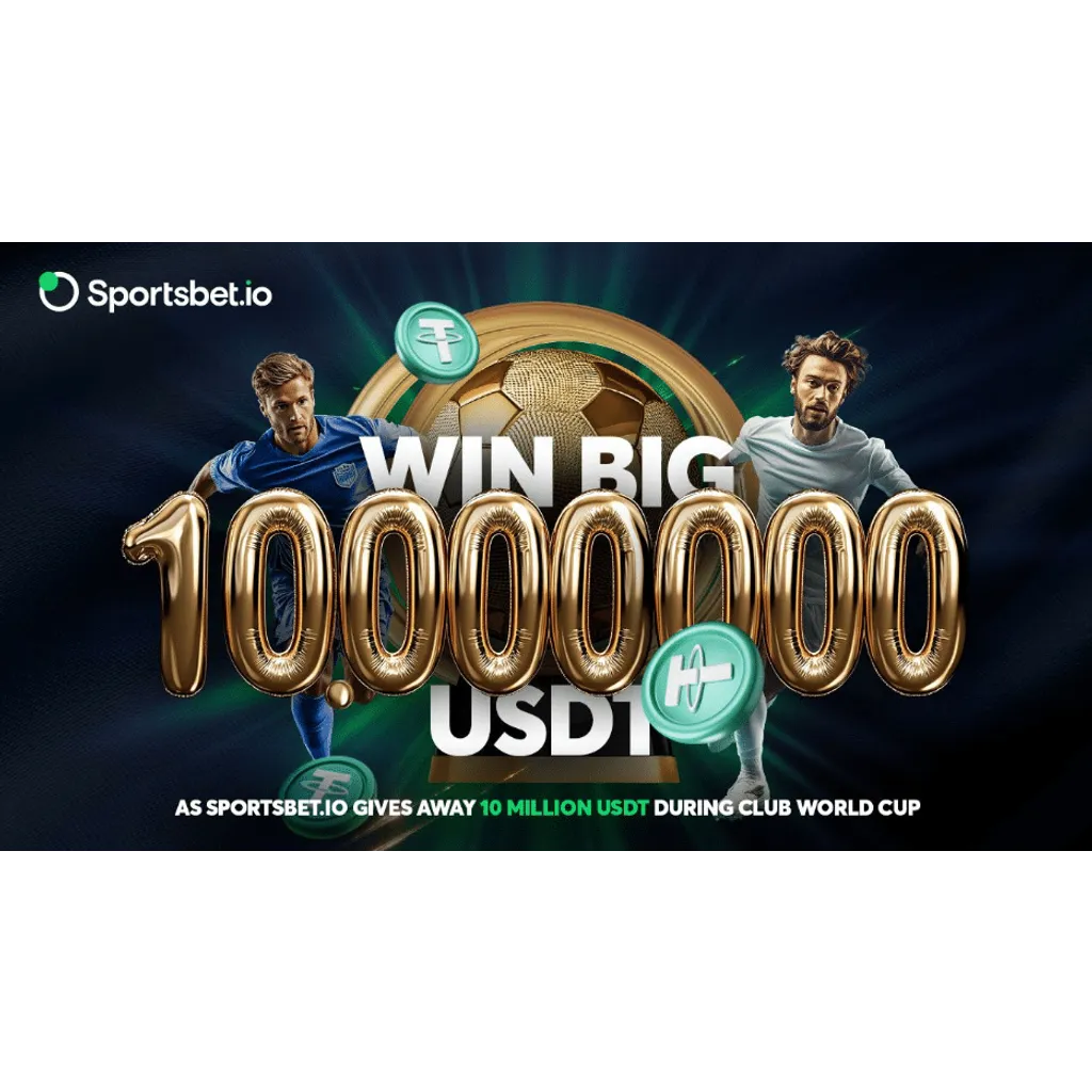 Win big as Sportsbet.io gives away 10 Million USDT Club World Cup Win big as Sportsbet.io gives away 10 Million USDT Club World Cup